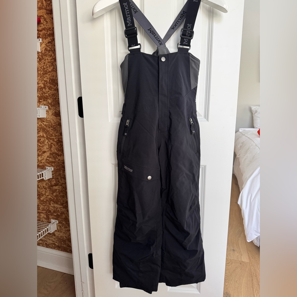 Youth, Black Marmot “Rosco” Ski Bib